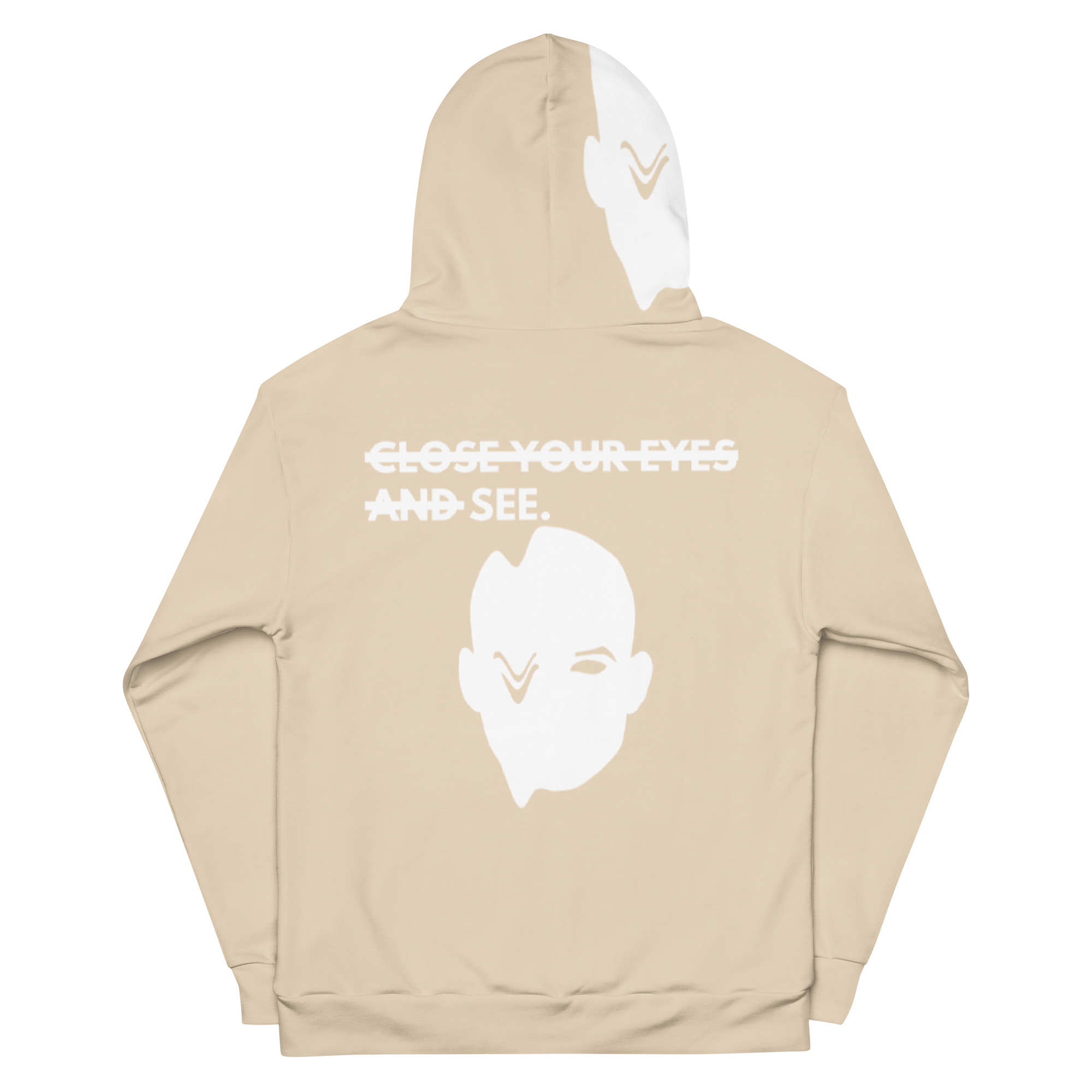 Off white clearance eyes over hoodie